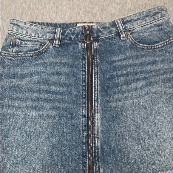 Free People size 26 Denim Blue Women's Skirt - Picture 2 of 11